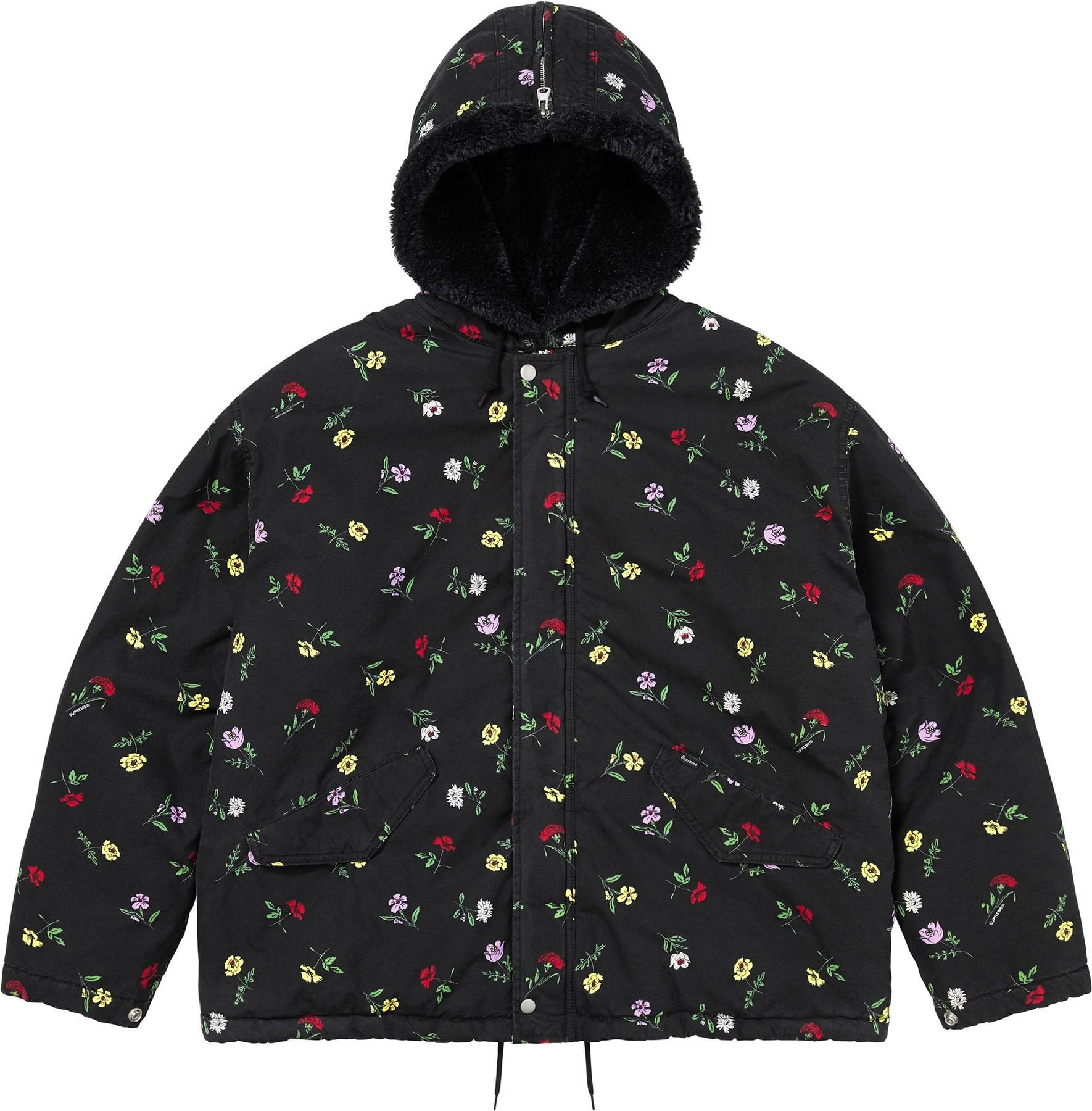 Fur Lined Hooded Field Jacket view 5
